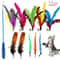 Cat Feather Wand Replacement Set For Interactive Play 0