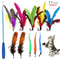 Cat Feather Wand Replacement Set For Interactive Play 0