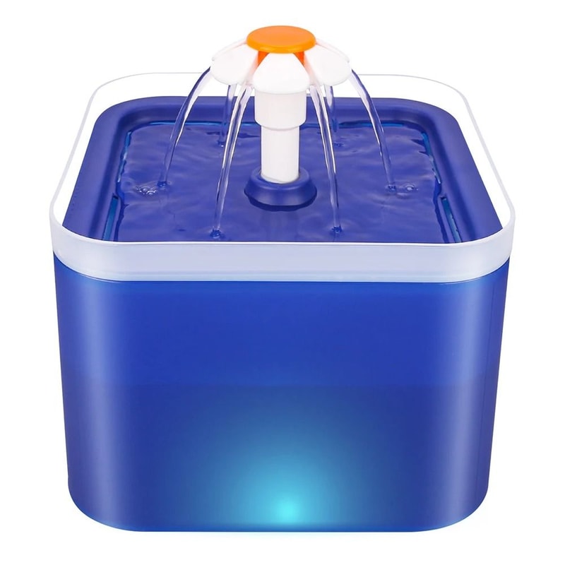 Ultra Silent 2L Cat Water Fountain With LED Light And Carbon Filter 4