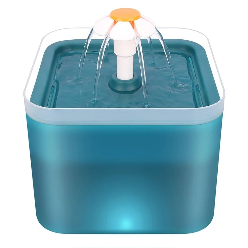 Ultra Silent 2L Cat Water Fountain With LED Light And Carbon Filter 3