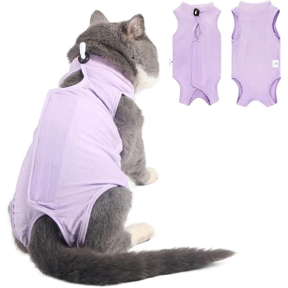 Cat Surgery Recovery Suit For Spay Neuter Care And Anti Licking Protection 0