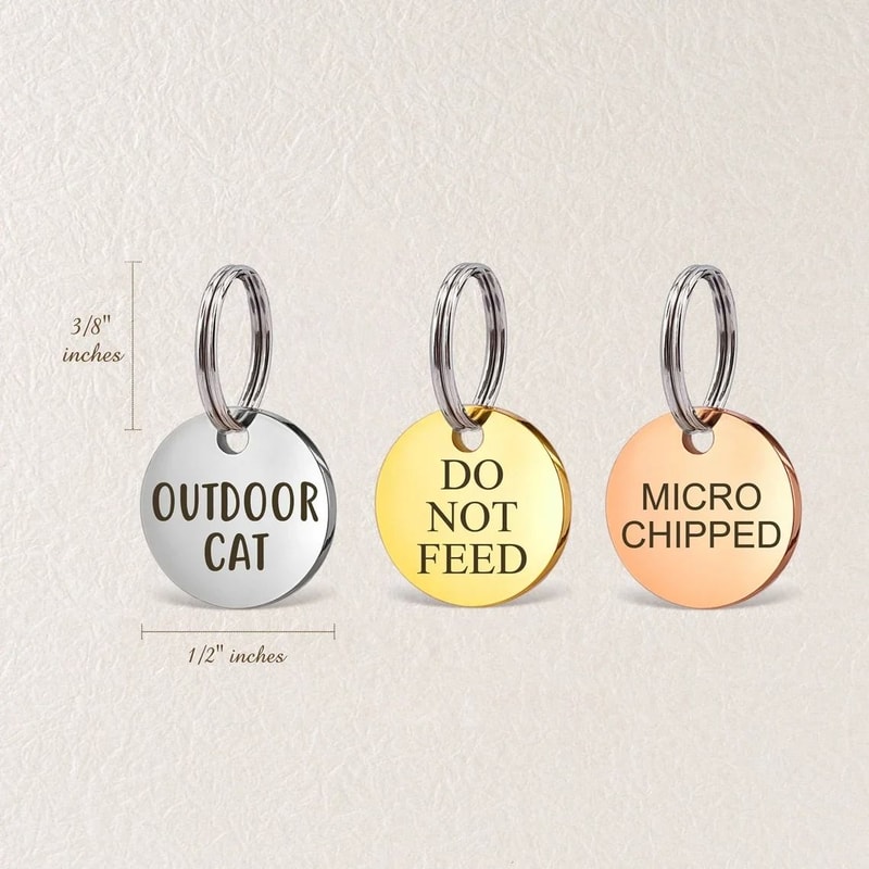 Personalized Mini Pet ID Tag For Cats Puppies And Anti Lost Collar Safety 4