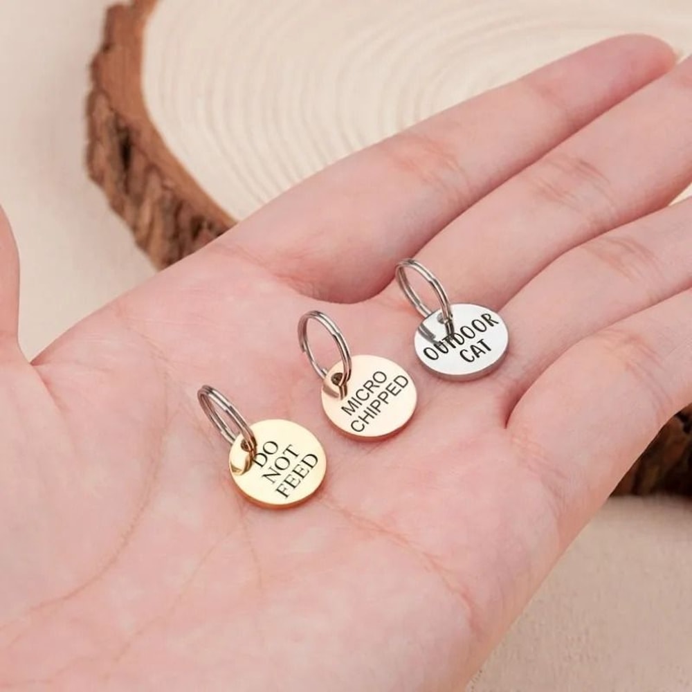 Personalized Mini Pet ID Tag For Cats Puppies And Anti Lost Collar Safety 9