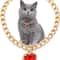 Luxury Gold Pet Necklace With Heart Diamond Pendant For Cats And Small Dogs 4