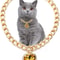 Luxury Gold Pet Necklace With Heart Diamond Pendant For Cats And Small Dogs 1