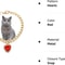 Luxury Gold Pet Necklace With Heart Diamond Pendant For Cats And Small Dogs 7