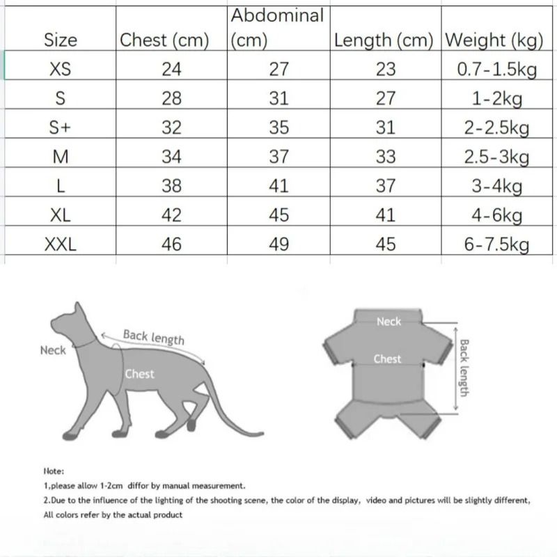 Striped Cotton Winter Cat Jumpsuit For Sphynx Devon Rex Kittens And Small Cats 5