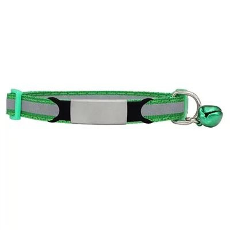 Reflective Personalized Nylon Pet Collar With Engraved ID For Cats Puppies And Small Dogs 2