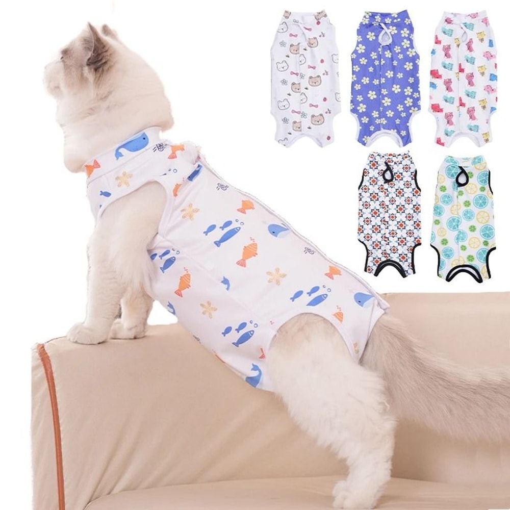 Cat Weaning Recovery Suit For Sterilization Care And Anti Licking Protection 6