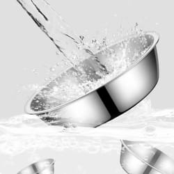 large capacity stainless steel pet bowl for dogs cats food and water feeding