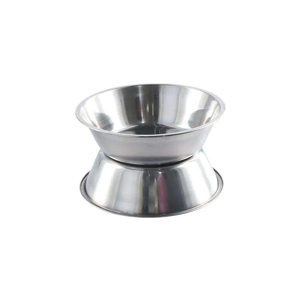 Large Capacity Stainless Steel Pet Bowl For Dogs Cats Food And Water Feeding 8