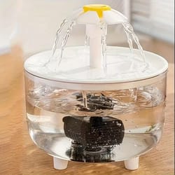 usb quiet 1l cat water fountain with filter for automatic pet drinking