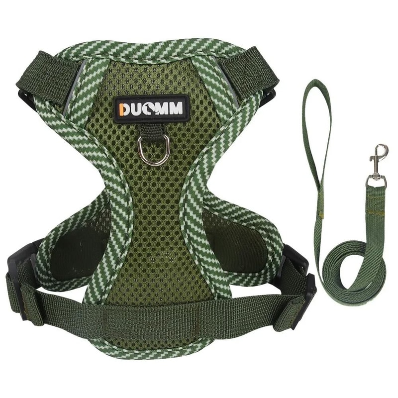 Reflective Cat Dog Harness And Leash Set For Small Pets Outdoor Walking 2