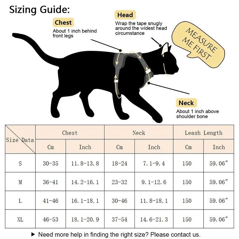 Reflective Cat Dog Harness And Leash Set For Small Pets Outdoor Walking 15