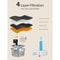 Wireless 3L Stainless Steel Cat Water Fountain With Battery And Smart Faucet Flow 5