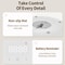 ROJECO 6 Meal Automatic Pet Feeder For Wet And Dry Cat Food 2