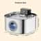 Rechargeable Stainless Steel Cat Water Fountain Wireless Sensor Pet Dispenser For Cats And Dogs 7