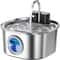 Rechargeable Stainless Steel Cat Water Fountain Wireless Sensor Pet Dispenser For Cats And Dogs 8