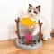 Interactive Cat Slow Feeder Toy Rotating Treat Dispenser For Snacks And Play 3