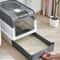 Portable Collapsible Cat Litter Box With Splash Guard Lid And Scoop For Easy Cleaning 0