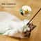 Feather Cat Toy Teaser Wand With Satin Ribbon And Bell For Kitten Play 10