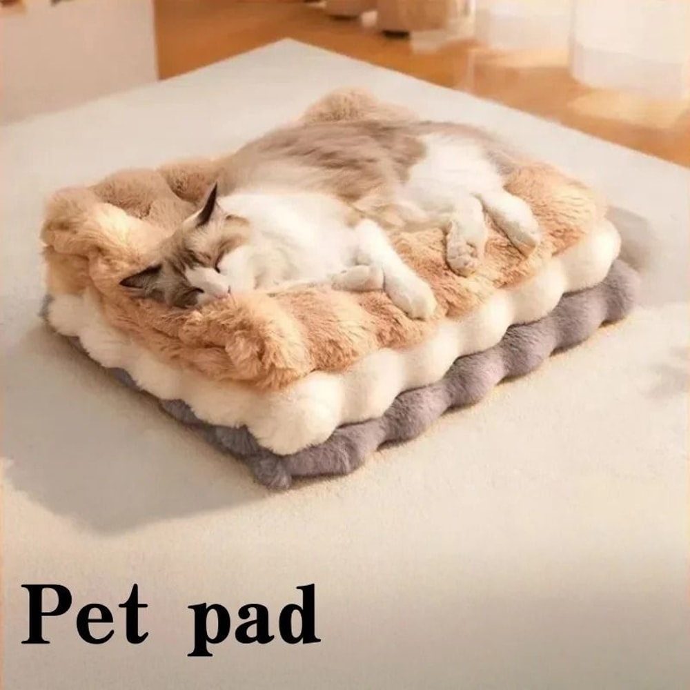 Soft Plush Cat Bed Mat Warm Sleeping Blanket For Cats Dogs And Puppies 0