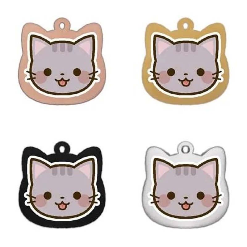 Personalized Cat Tag Stainless Steel Engraved Pet ID Pendant For Kittens And Cats 17
