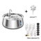 Stainless Steel Cat Fountain Large Capacity Automatic Pet Water Dispenser With Multi Layer Filtrati 4