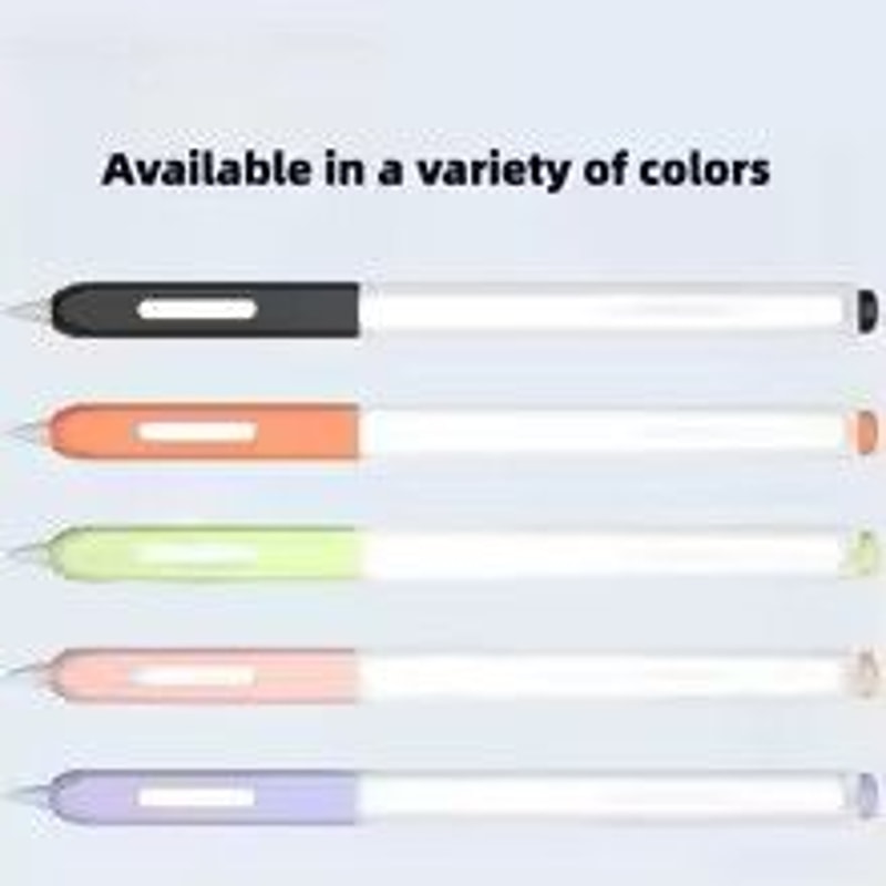 Clear Silicone Apple Pencil Case Sleeve With Tip Cap For Apple Pencil Pro 2nd Gen 1