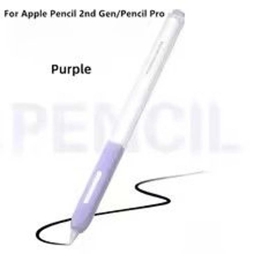 Clear Silicone Apple Pencil Case Sleeve With Tip Cap For Apple Pencil Pro 2nd Gen 3
