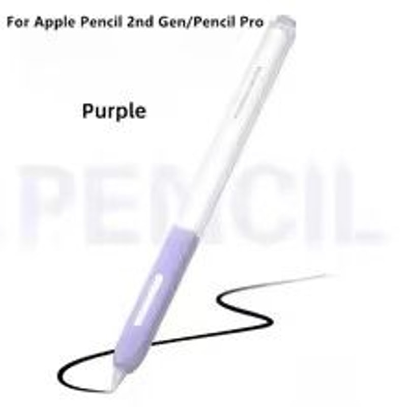 Clear Silicone Apple Pencil Case Sleeve With Tip Cap For Apple Pencil Pro 2nd Gen 3