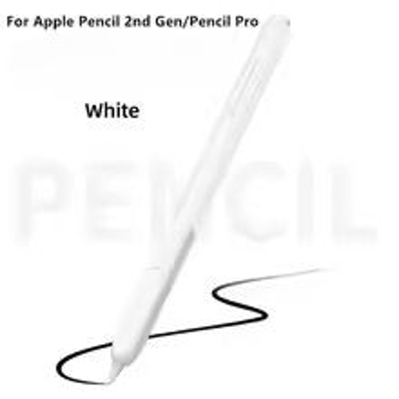 Clear Silicone Apple Pencil Case Sleeve With Tip Cap For Apple Pencil Pro 2nd Gen 4