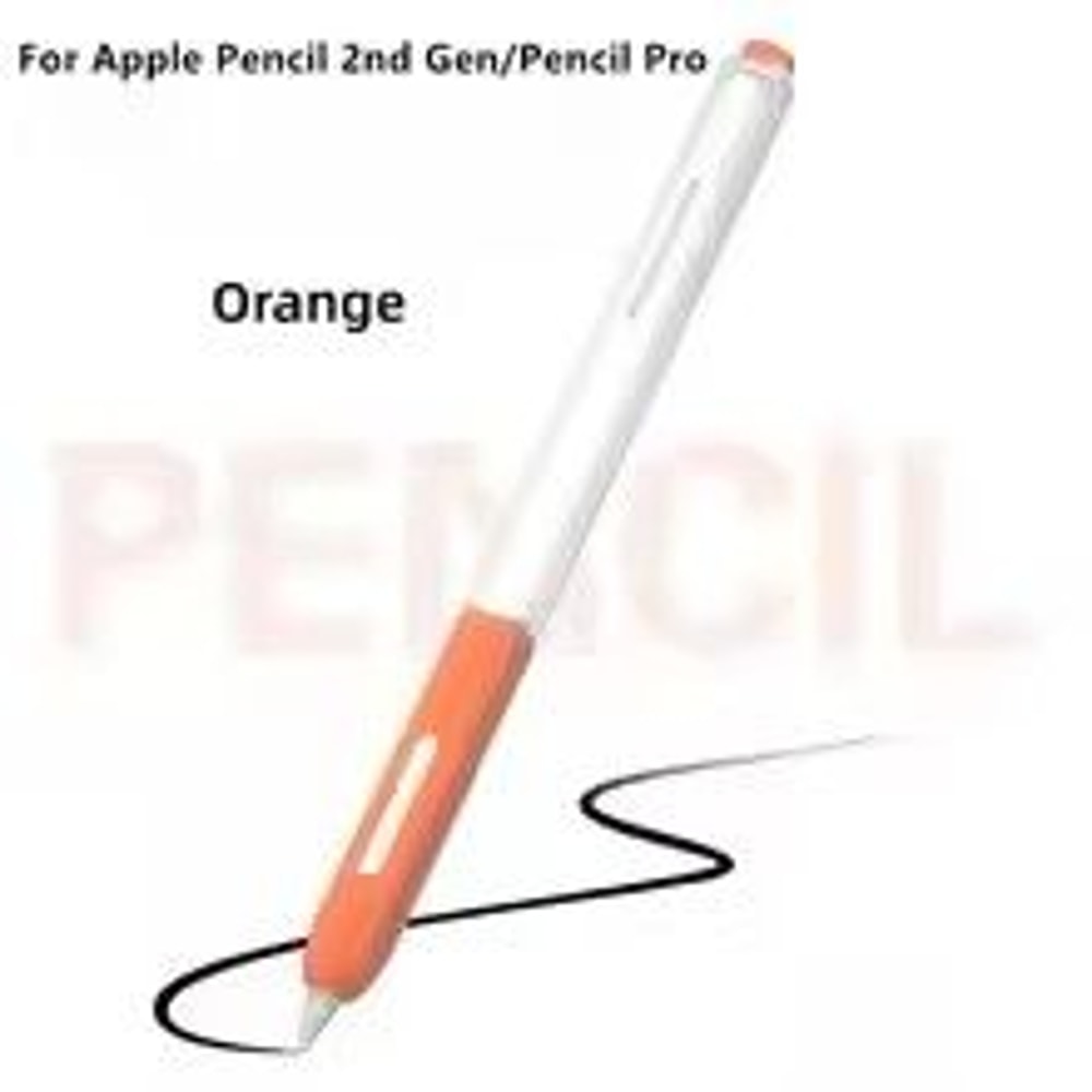 Clear Silicone Apple Pencil Case Sleeve With Tip Cap For Apple Pencil Pro 2nd Gen 5