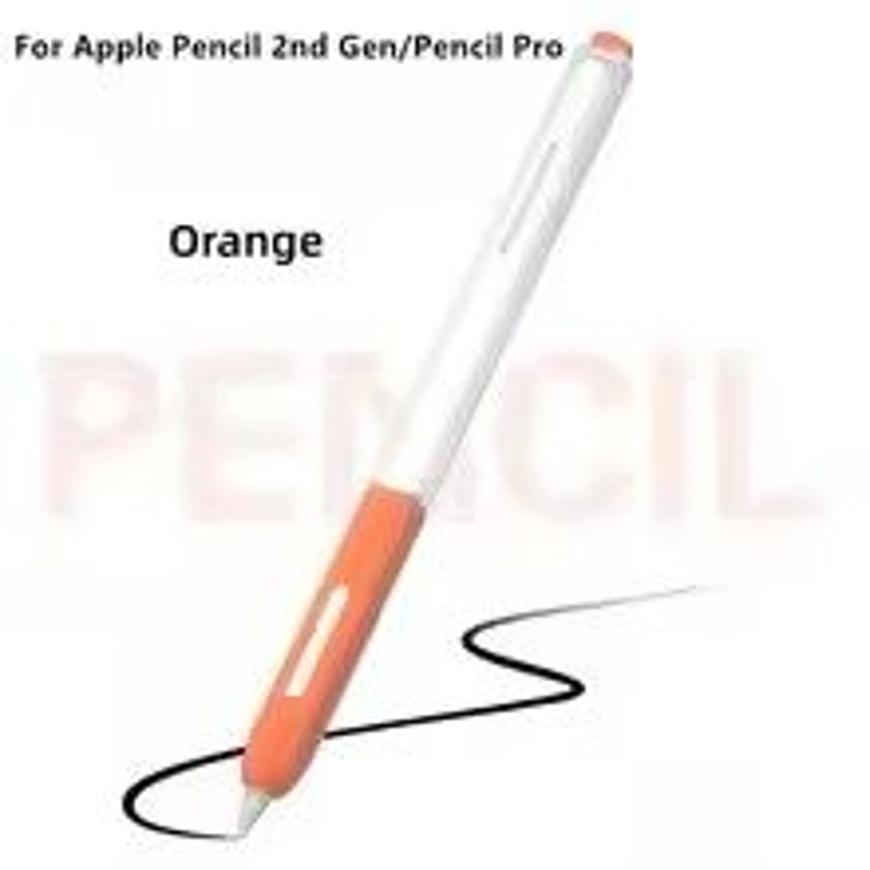 Clear Silicone Apple Pencil Case Sleeve With Tip Cap For Apple Pencil Pro 2nd Gen 5