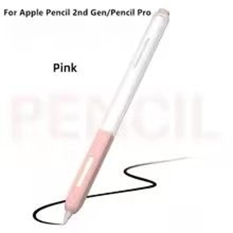 Clear Silicone Apple Pencil Case Sleeve With Tip Cap For Apple Pencil Pro 2nd Gen 6
