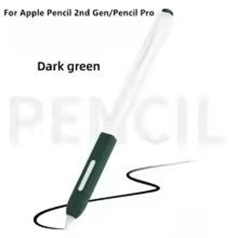 Clear Silicone Apple Pencil Case Sleeve With Tip Cap For Apple Pencil Pro 2nd Gen 7