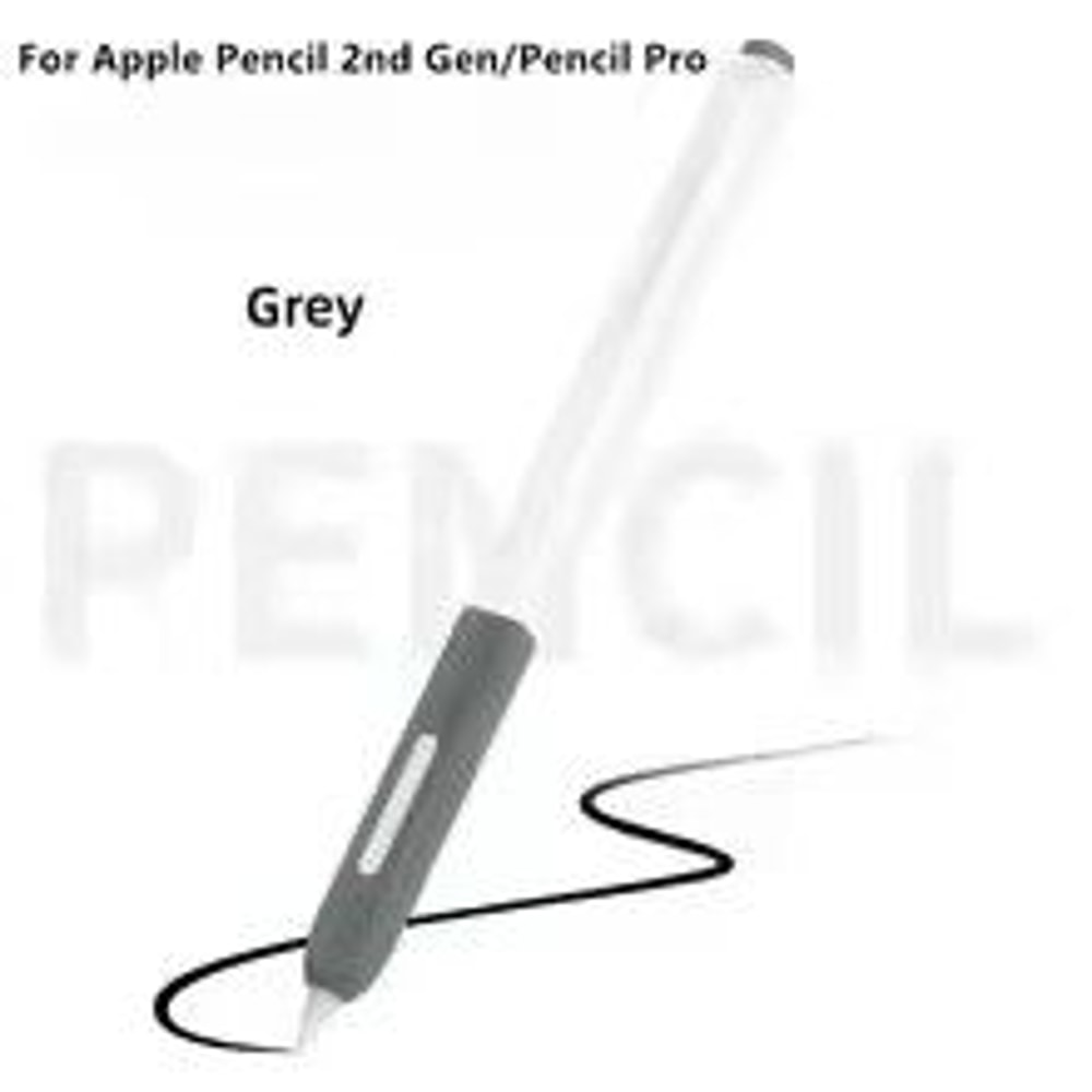 Clear Silicone Apple Pencil Case Sleeve With Tip Cap For Apple Pencil Pro 2nd Gen 9