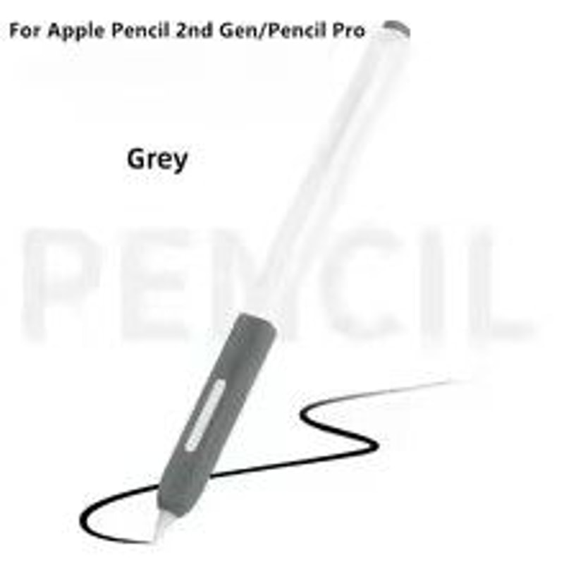 Clear Silicone Apple Pencil Case Sleeve With Tip Cap For Apple Pencil Pro 2nd Gen 9