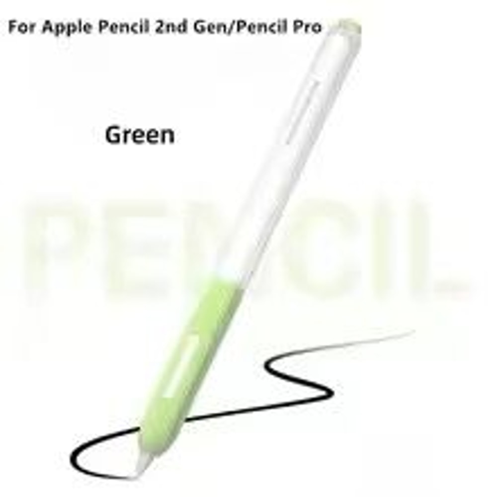 Clear Silicone Apple Pencil Case Sleeve With Tip Cap For Apple Pencil Pro 2nd Gen 11