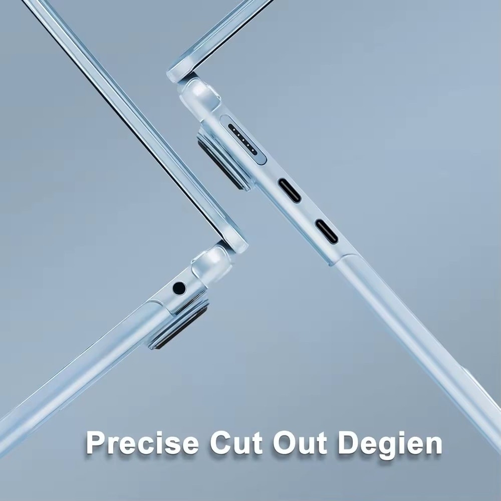 025 Clear Hard Shell MacBook Cover Snap On Case For MacBook Air Pro M1M4 12