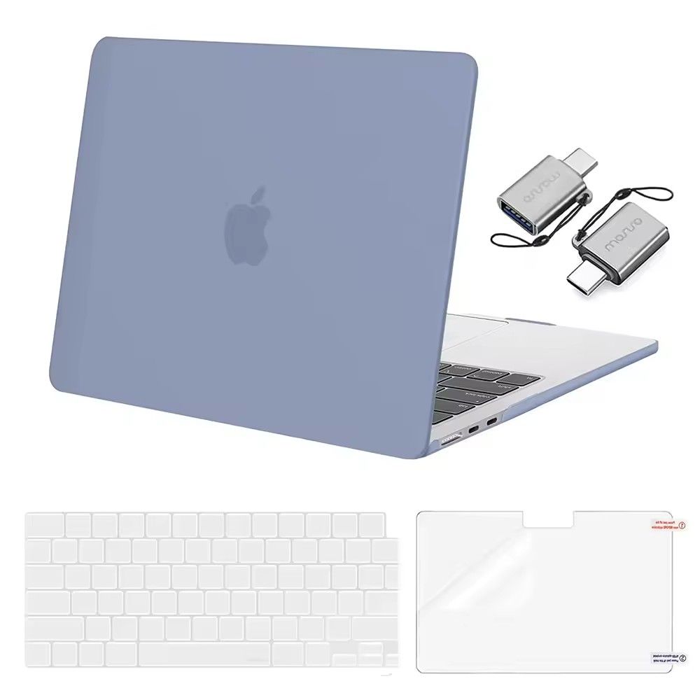 025 Clear Hard Shell MacBook Cover Snap On Case For MacBook Air Pro M1M4 13