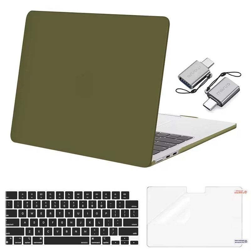 025 Clear Hard Shell MacBook Cover Snap On Case For MacBook Air Pro M1M4 15