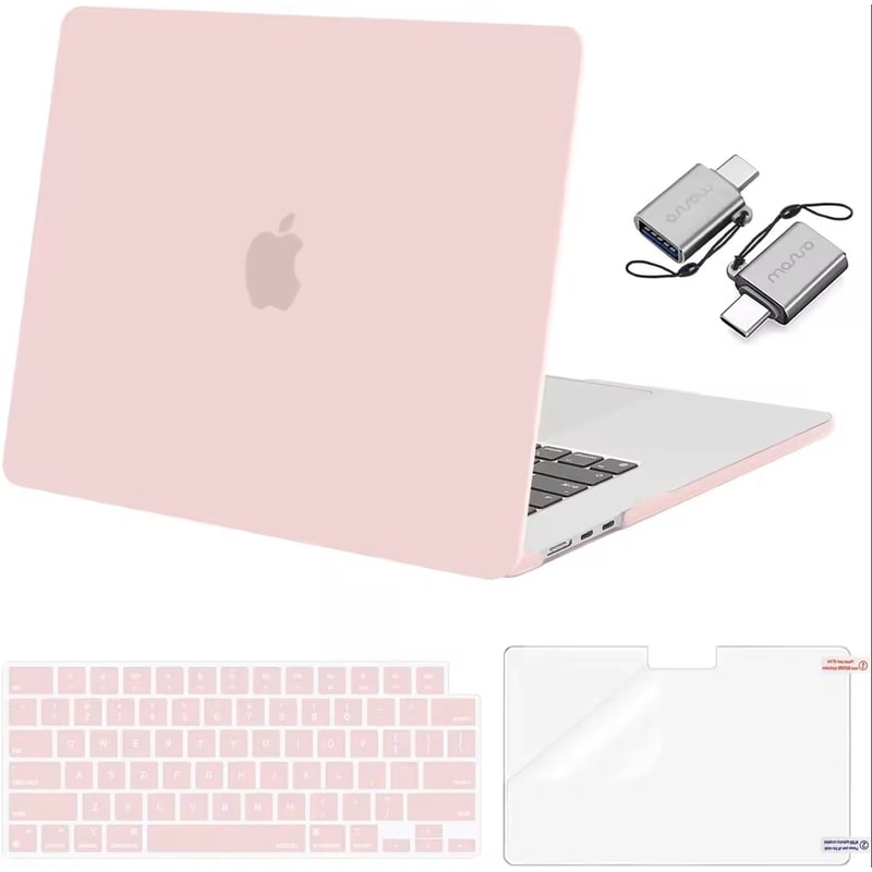 025 Clear Hard Shell MacBook Cover Snap On Case For MacBook Air Pro M1M4 18
