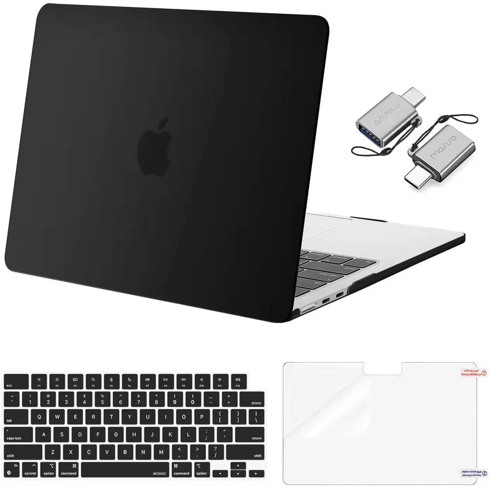 025 Clear Hard Shell MacBook Cover Snap On Case For MacBook Air Pro M1M4 20