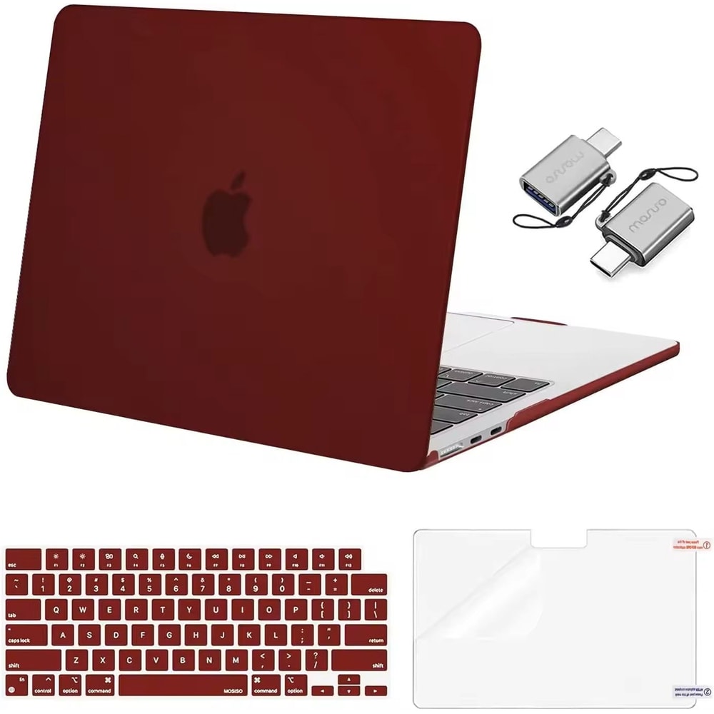 025 Clear Hard Shell MacBook Cover Snap On Case For MacBook Air Pro M1M4 3