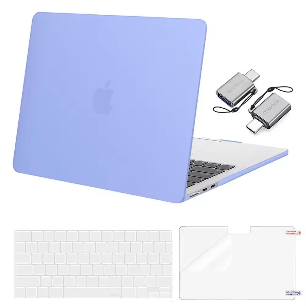 025 Clear Hard Shell MacBook Cover Snap On Case For MacBook Air Pro M1M4 5