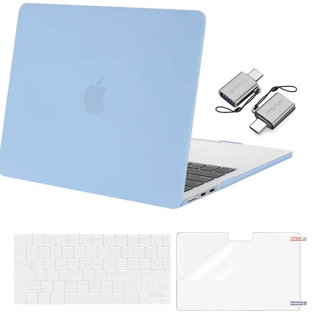 025 Clear Hard Shell MacBook Cover Snap On Case For MacBook Air Pro M1M4 7