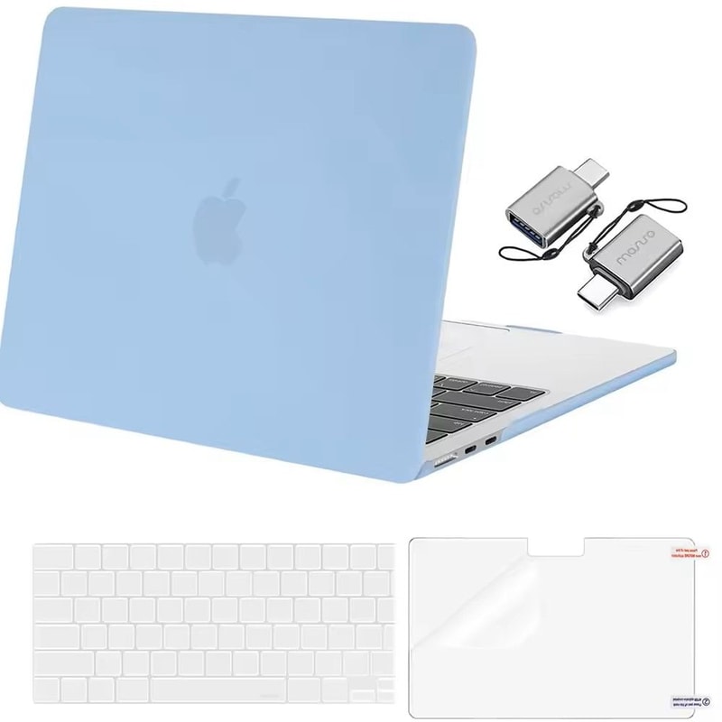 025 Clear Hard Shell MacBook Cover Snap On Case For MacBook Air Pro M1M4 7