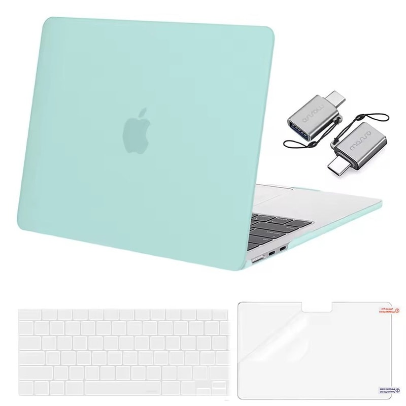 025 Clear Hard Shell MacBook Cover Snap On Case For MacBook Air Pro M1M4 8