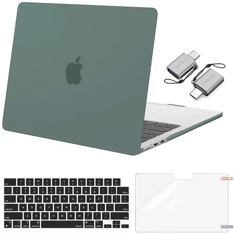 025 Clear Hard Shell MacBook Cover Snap On Case For MacBook Air Pro M1M4 20